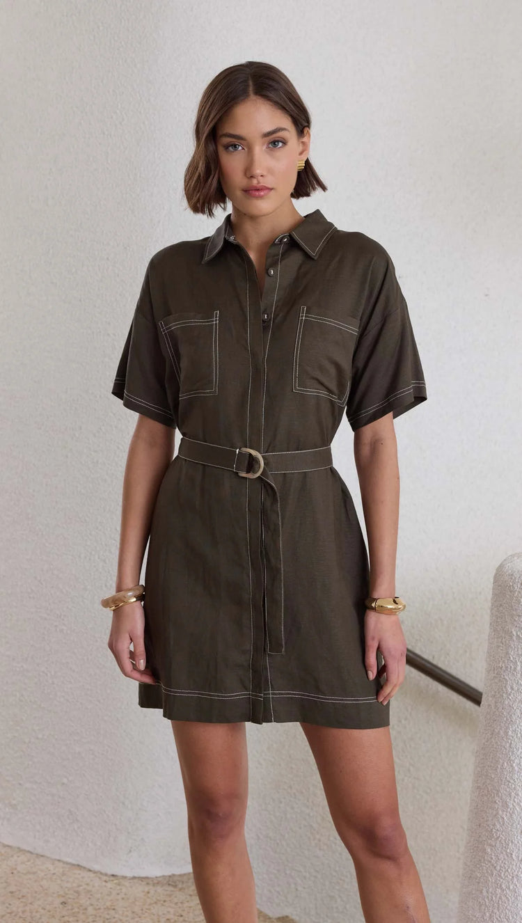 Saskia Mini Shirt Dress