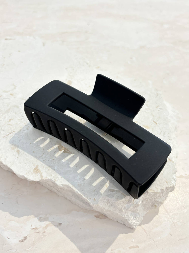 Large Rectangular Matte Claw Clip