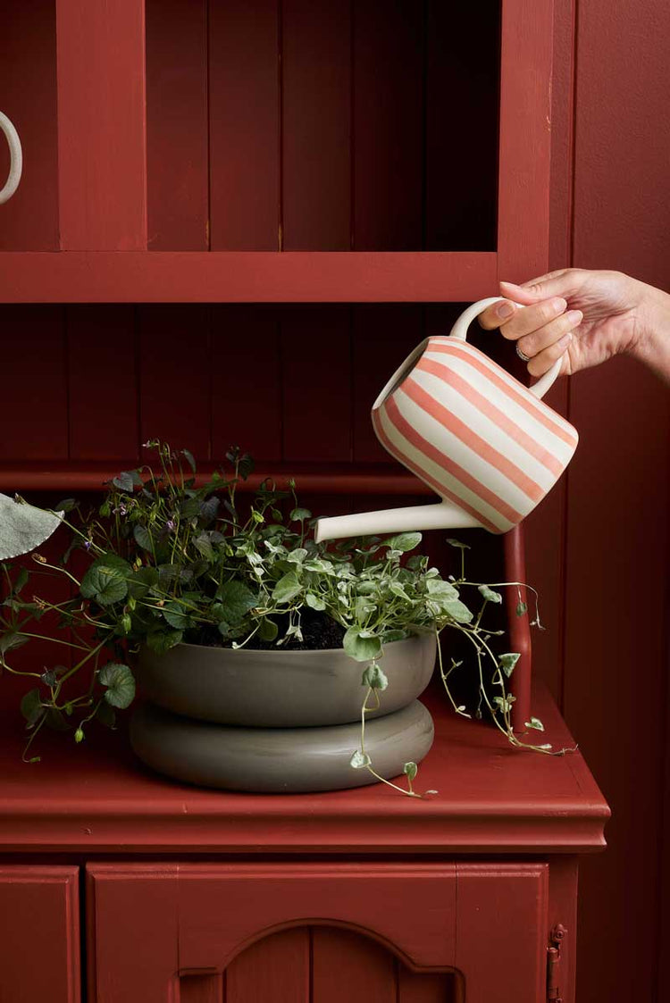 Watering Can | Coral Stripe