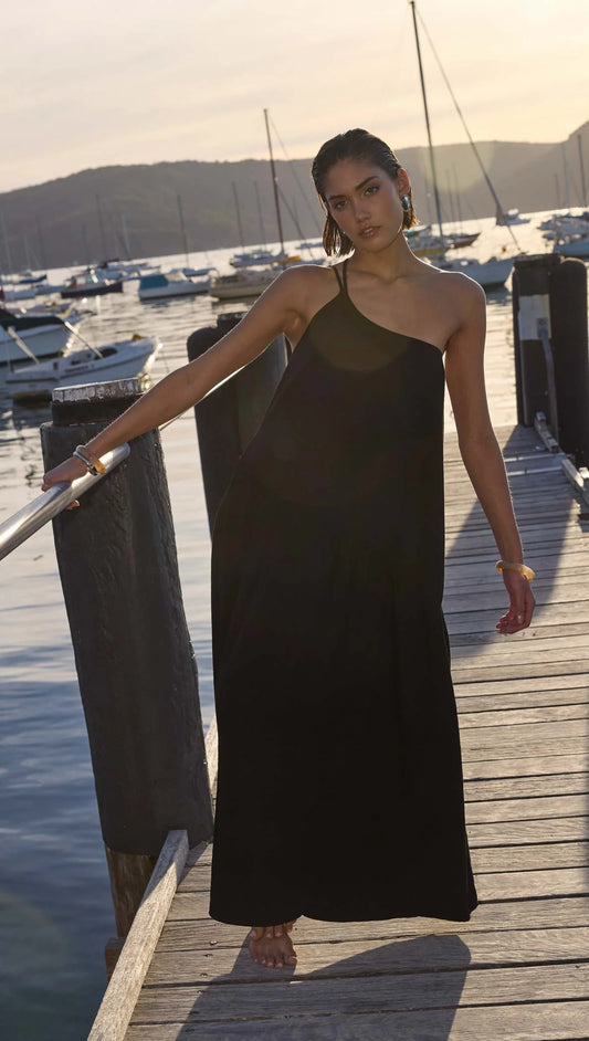 Eva One Shoulder Maxi Dress