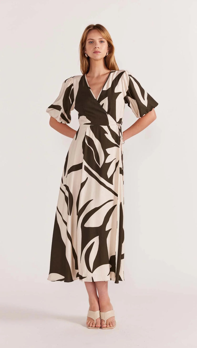 Acacia Wrap Midi Dress