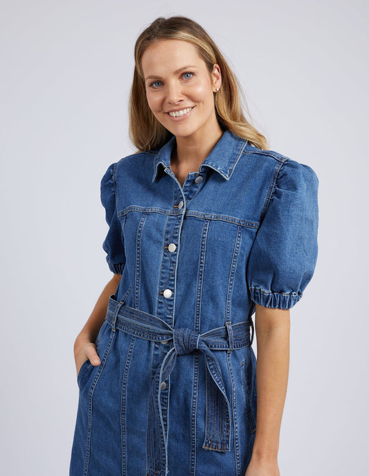 Talbert Denim Dress | Mid Blue