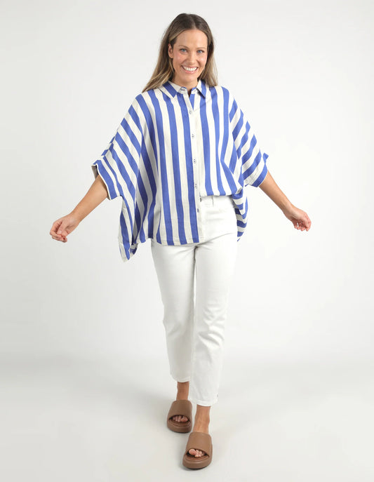 Palermo Stripe Shirt | Blue