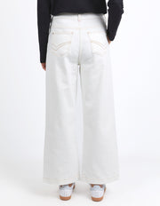 Izzy Wide Leg Jean | Vintage White