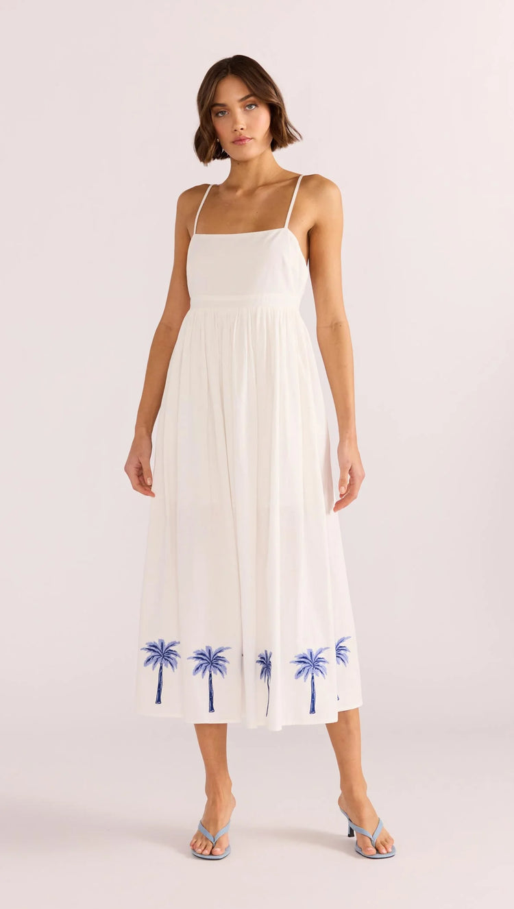 Isadora Embroidered Midi Dress