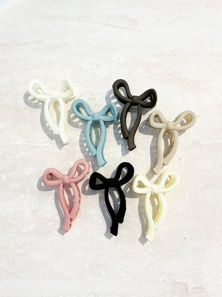 Romy Matte Bow Claw Clips