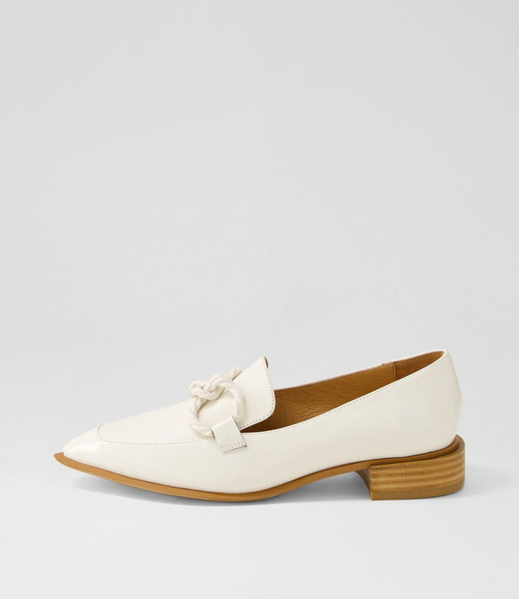 Elgin Patent Leather Loafer | Ivory