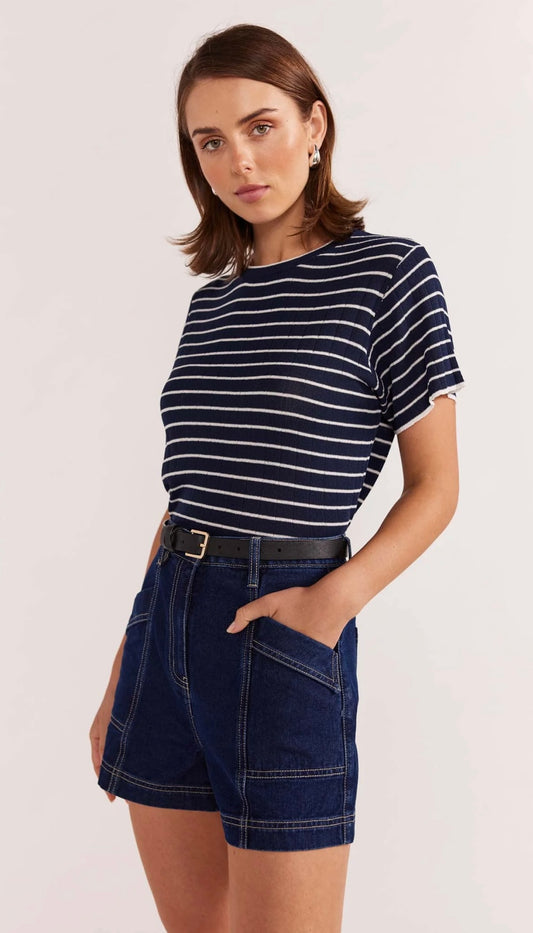 Coco Stripe Knit Tee