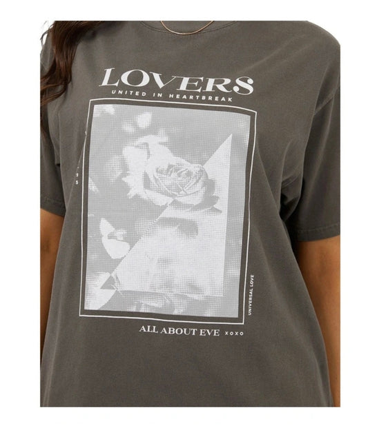 Lovers Oversized Tee | Charcoal