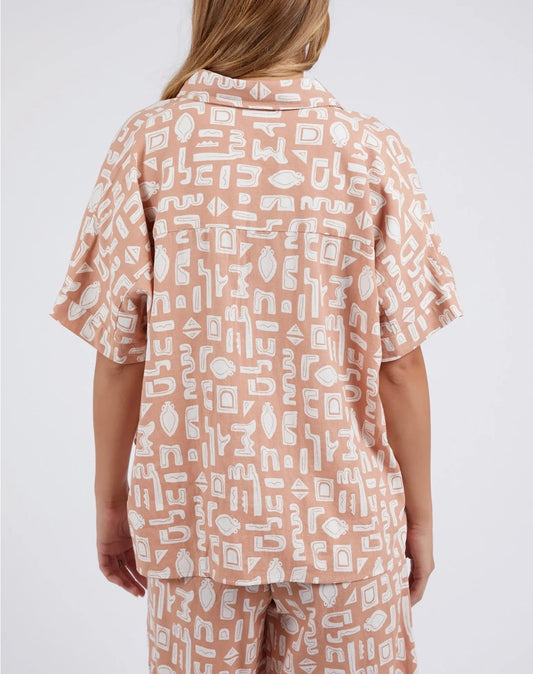 Etched Geo Print Shirt