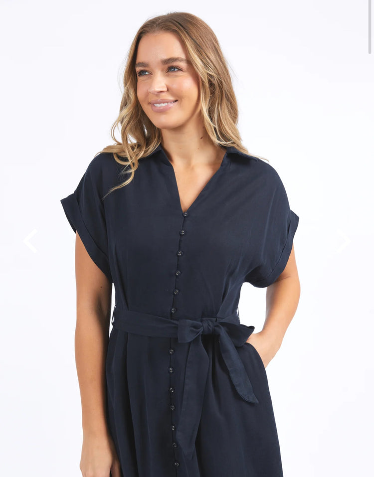 Lucia Dress | Washed Black