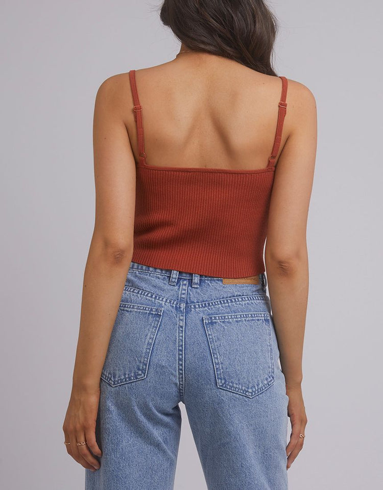 Greta Knit Top | Rust