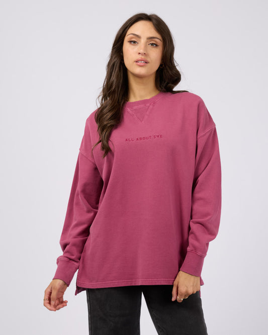 AAE Washed Relaxed Crew | Blush