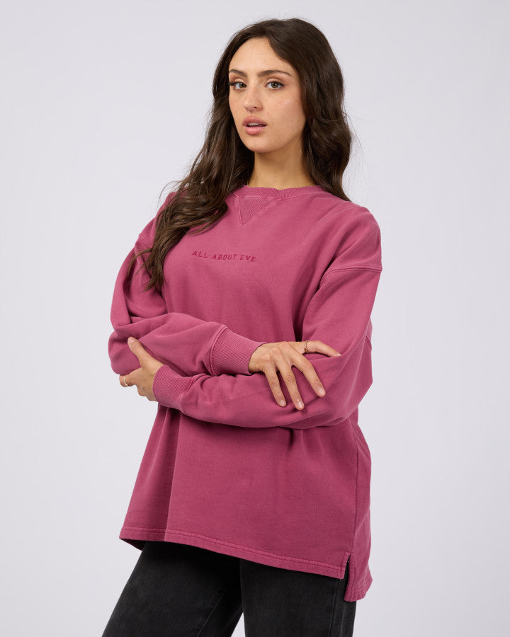 AAE Washed Relaxed Crew | Blush