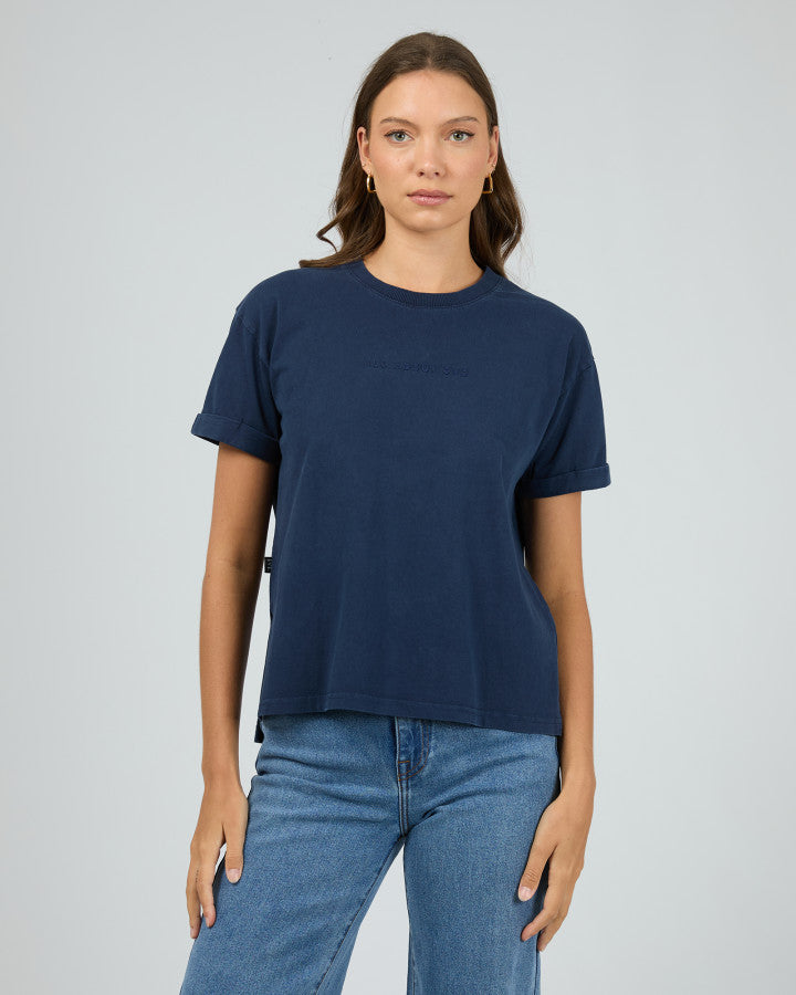 AAE Washed Tee | Navy