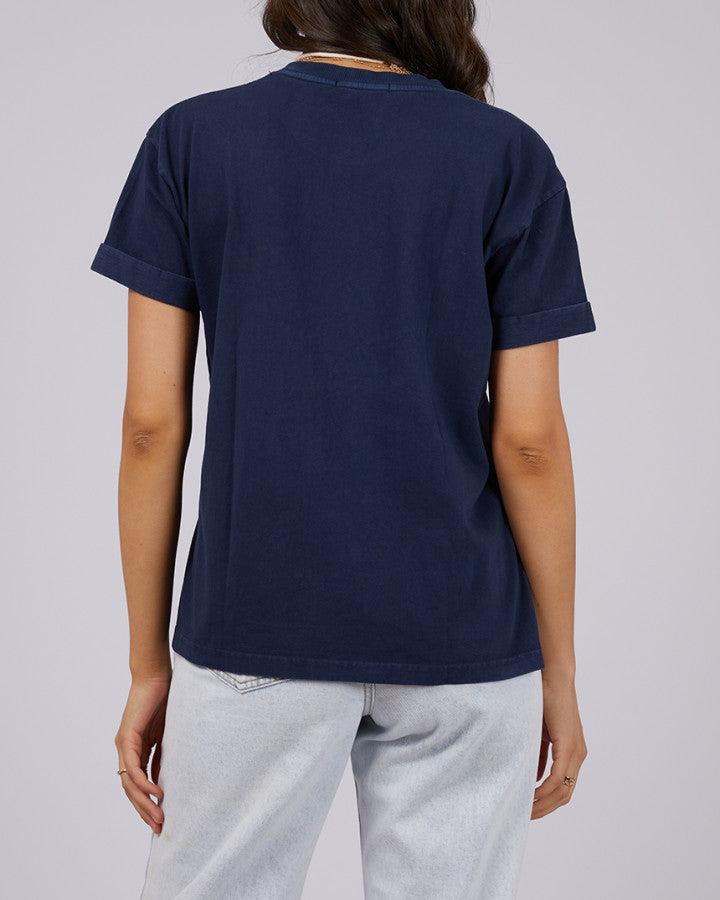 AAE Washed Tee | Navy