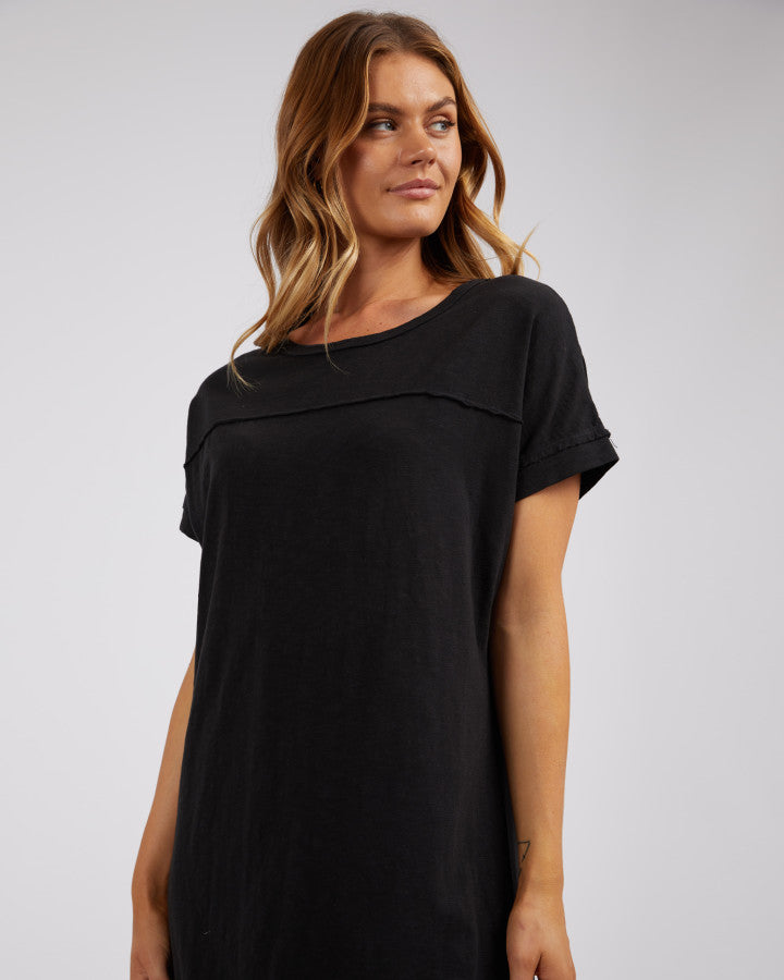 Allison Tee Dress | Washed Black