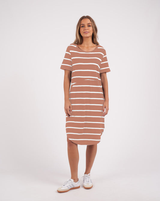 Bay Stripe Dress | Clay