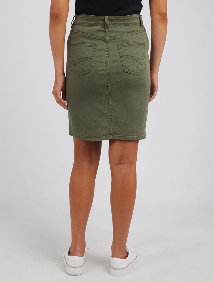 Military Khaki 2020 Mini Denim Skirt – Sanctum co