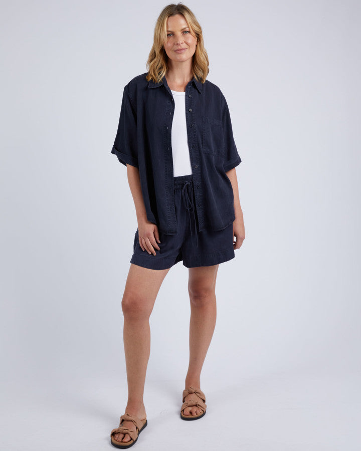 Bliss Washed Shirt | Navy