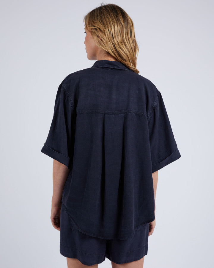 Bliss Washed Shirt | Navy