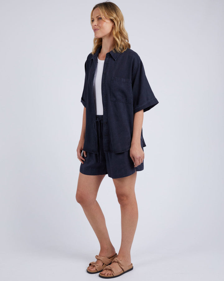 Bliss Washed Shirt | Navy