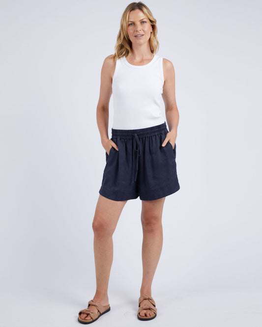 Bliss Washed Short | Navy