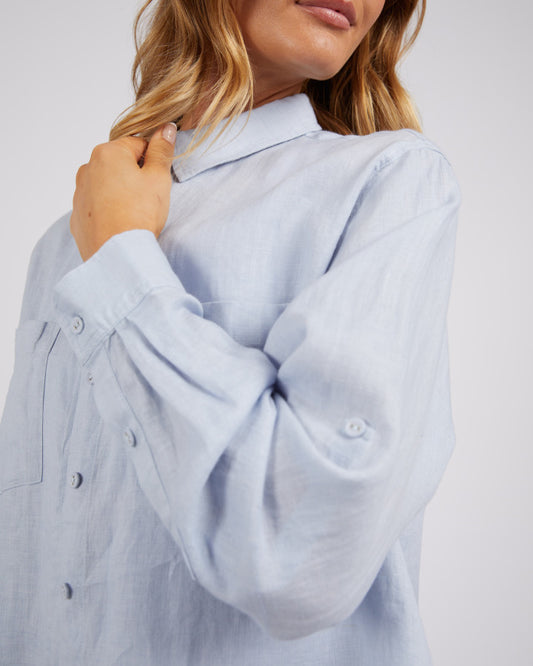 Carrie Shirt | Subdued Blue