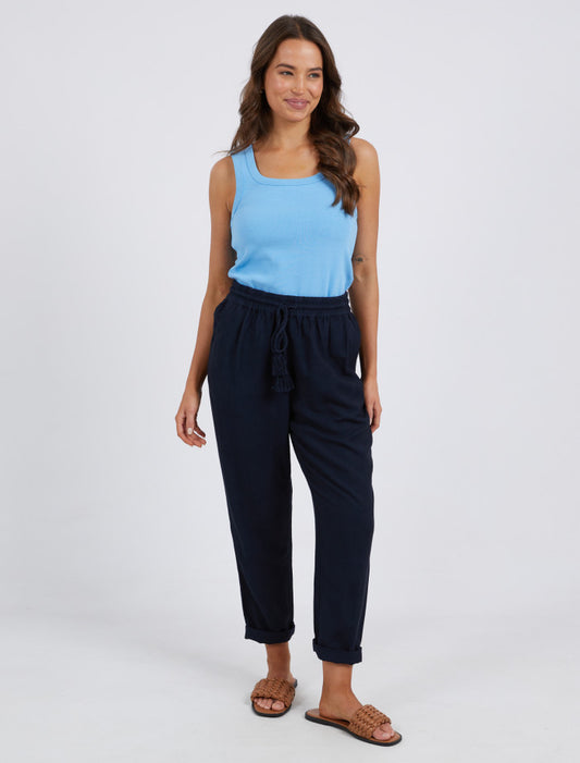 Clem Relaxed Pant | Navy