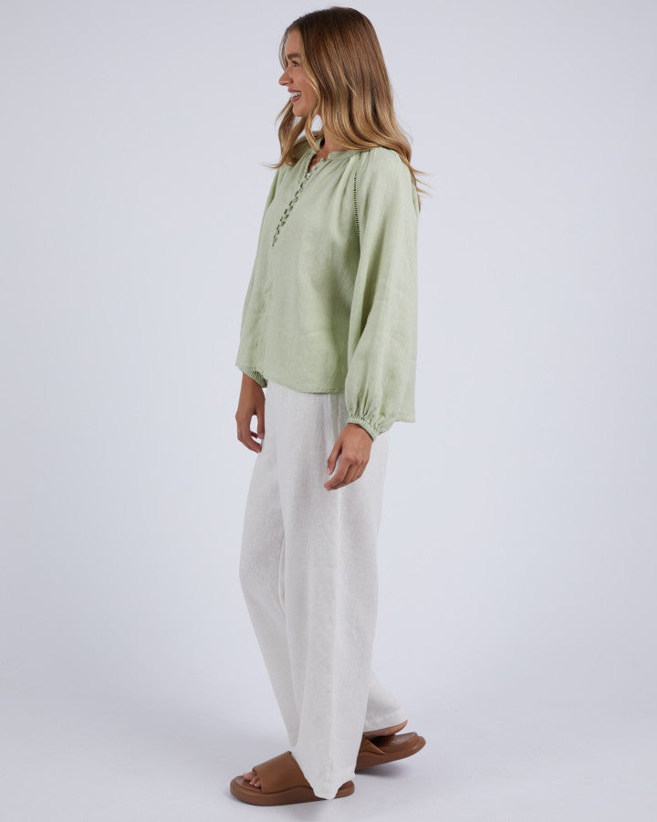 Corsica Blouse | Lime Green