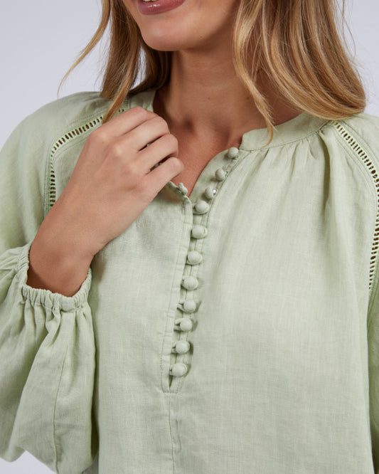 Corsica Blouse | Lime Green