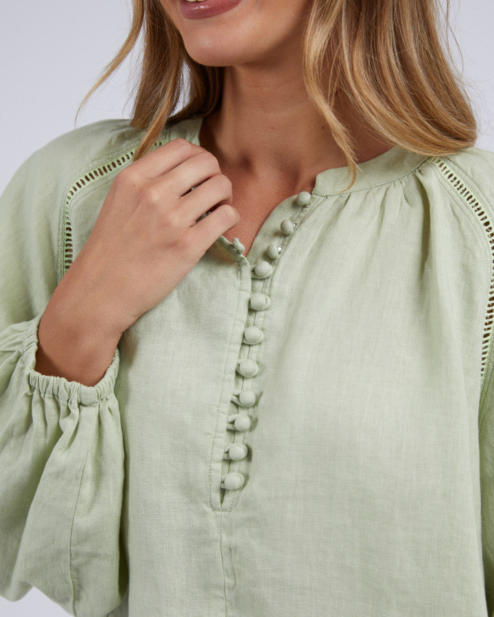 Corsica Blouse | Lime Green