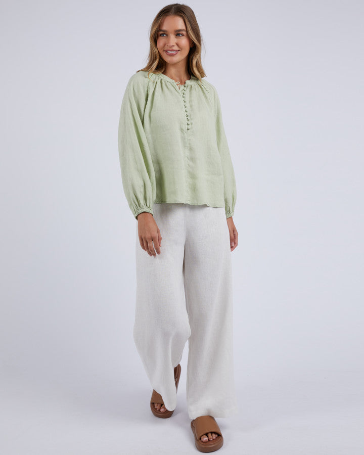 Corsica Blouse | Lime Green