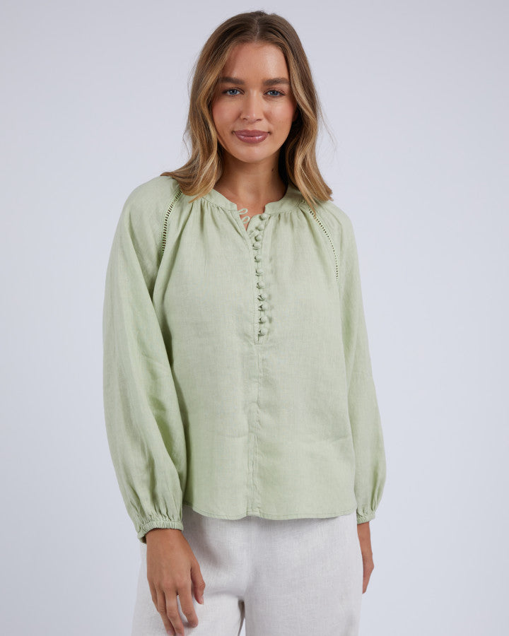 Corsica Blouse | Lime Green