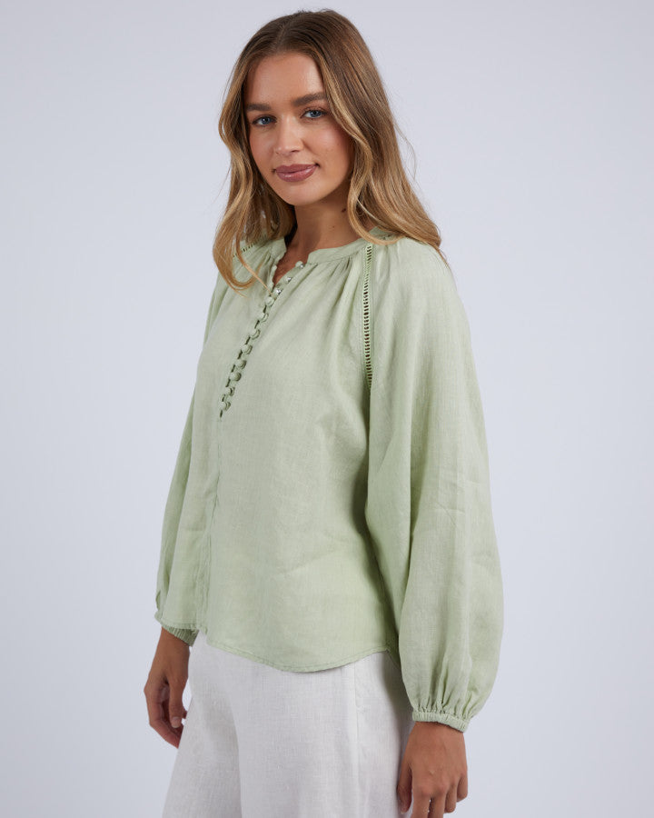 Corsica Blouse | Lime Green