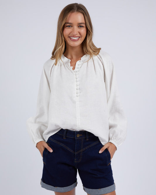 Corsica Blouse | Vanilla White