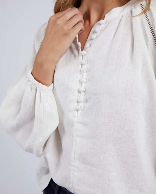 Corsica Blouse | Vanilla White