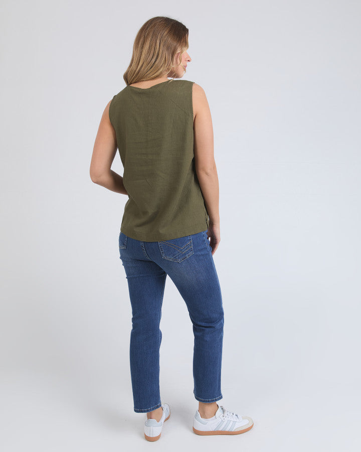 Curtis Woven Tank | Clover