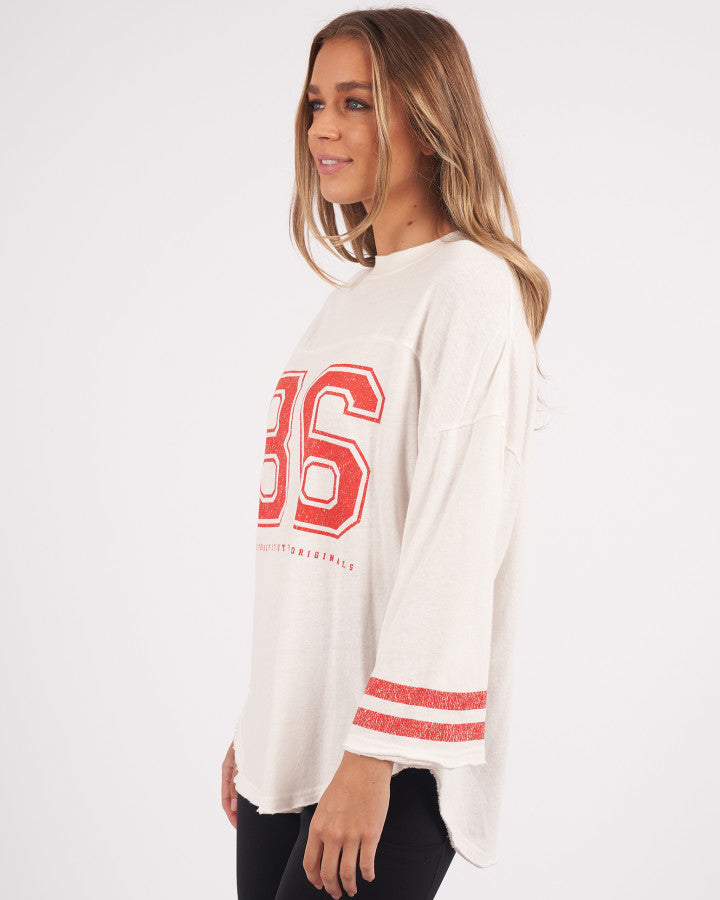 Eighty Six L/S Tee | Vintage White