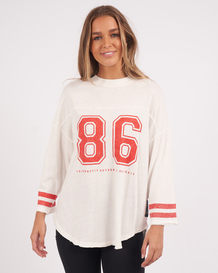 Eighty Six L/S Tee | Vintage White