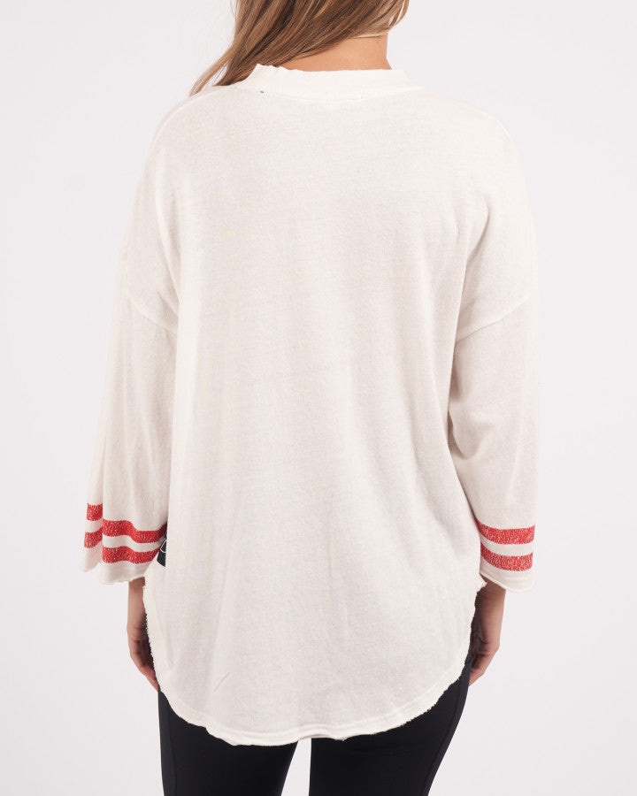 Eighty Six L/S Tee | Vintage White