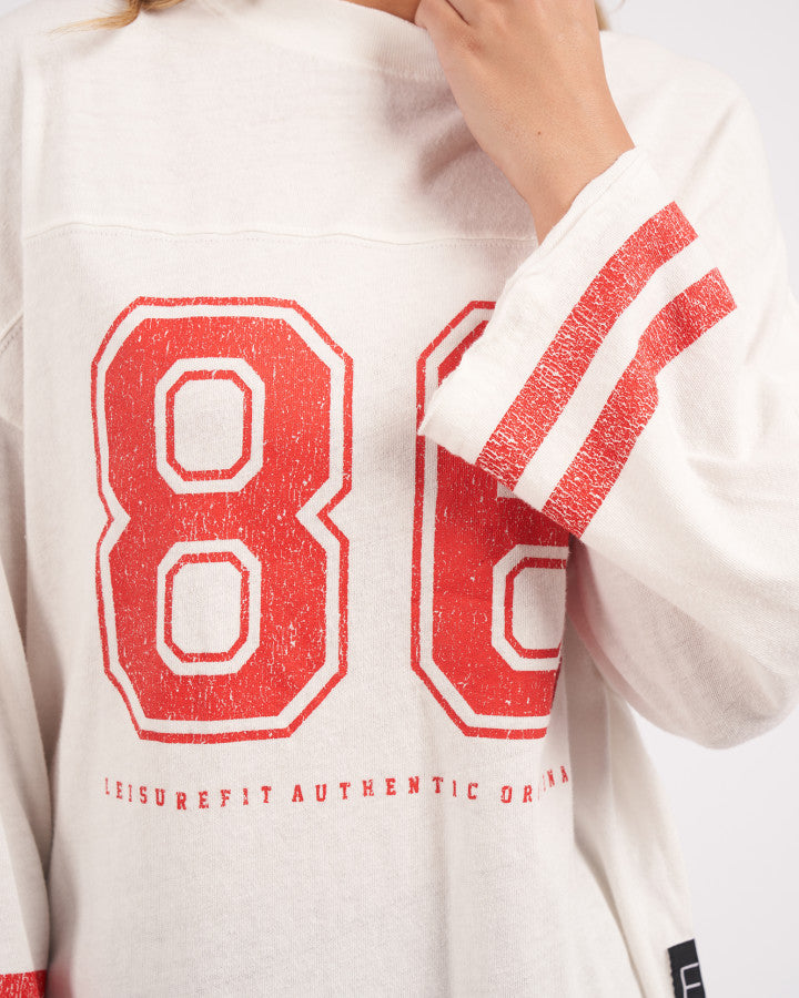 Eighty Six L/S Tee | Vintage White