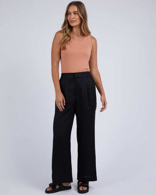 Elina Wide Leg Pant | Black