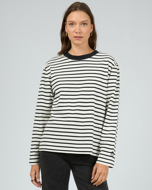 Eve Basic Stripe Long Sleeve Tee