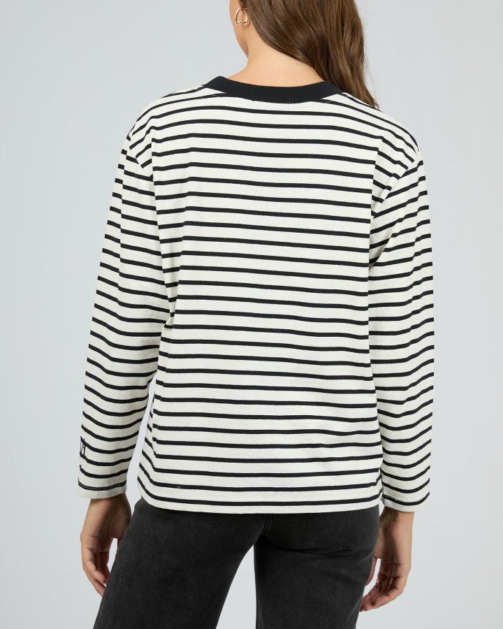 Eve Basic Stripe Long Sleeve Tee