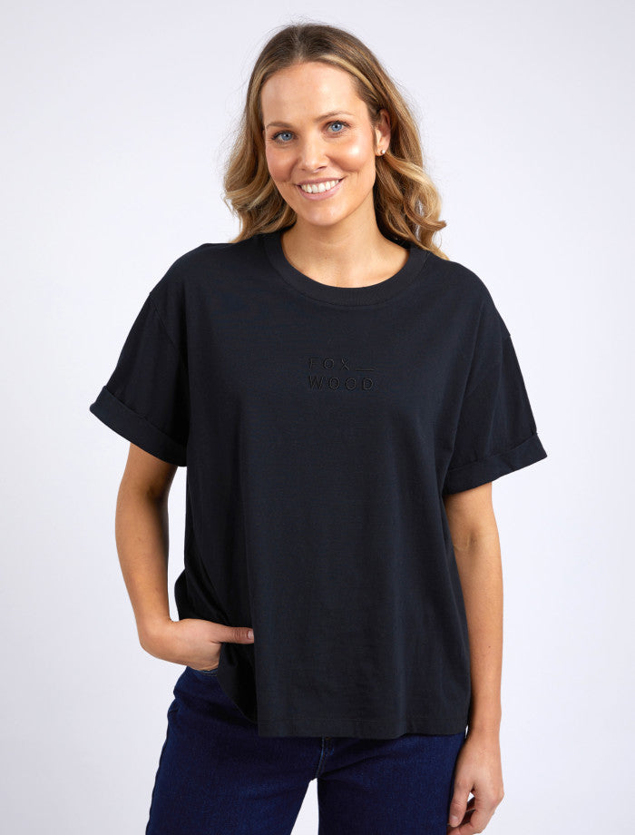 Huntleigh Oversized Tee | Black