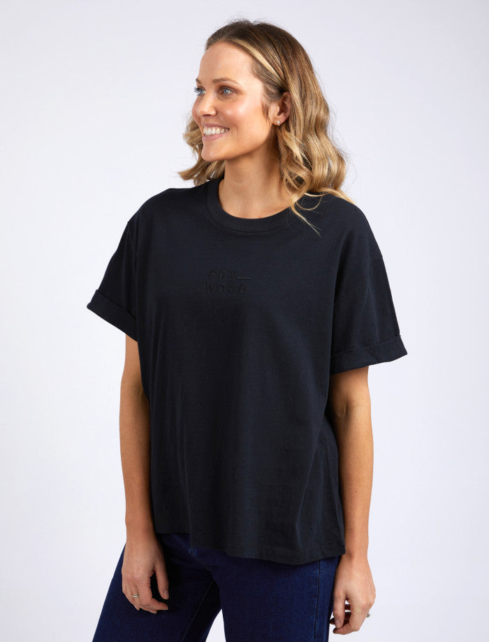 Huntleigh Oversized Tee | Black