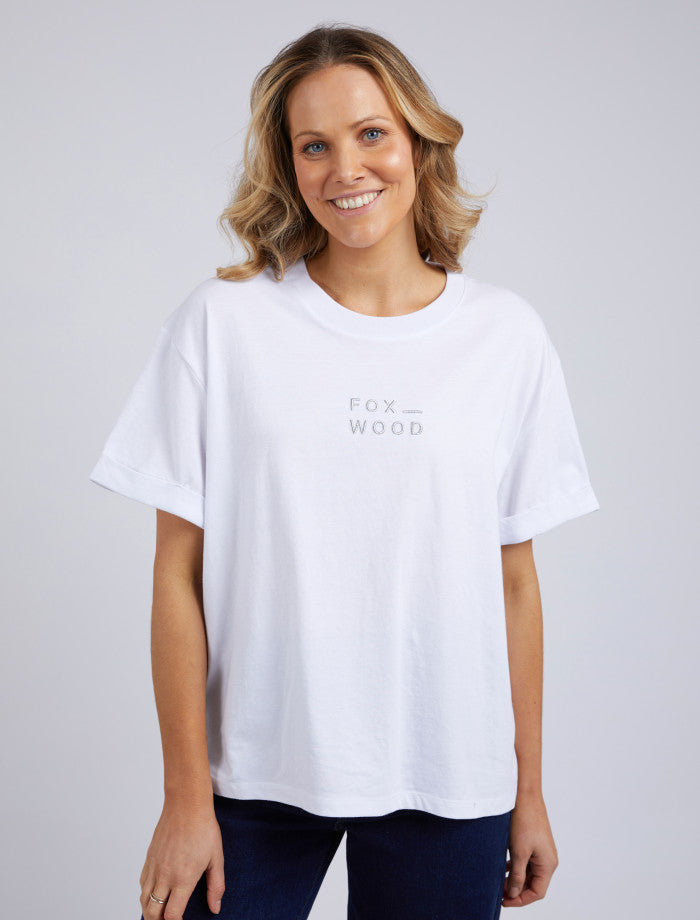 Huntleigh Oversized Tee | White