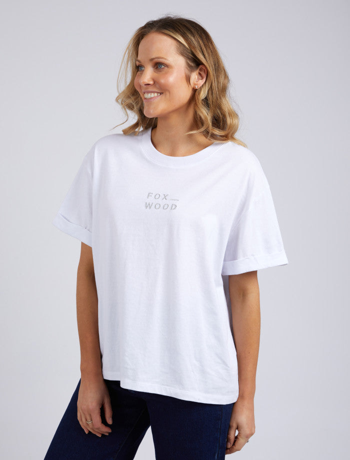 Huntleigh Oversized Tee | White