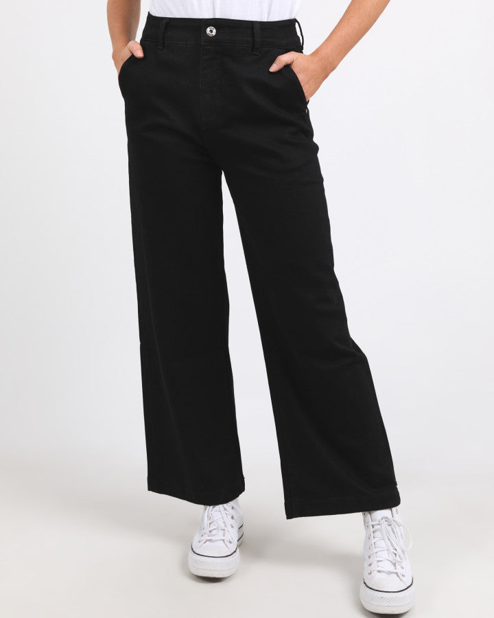 Izzy Wide Leg Jean | Black